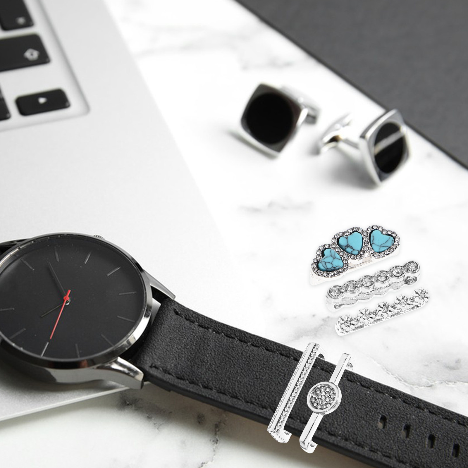 Smartwatches - 5 szt. wysokiej jakości ozdobnych pierścieni