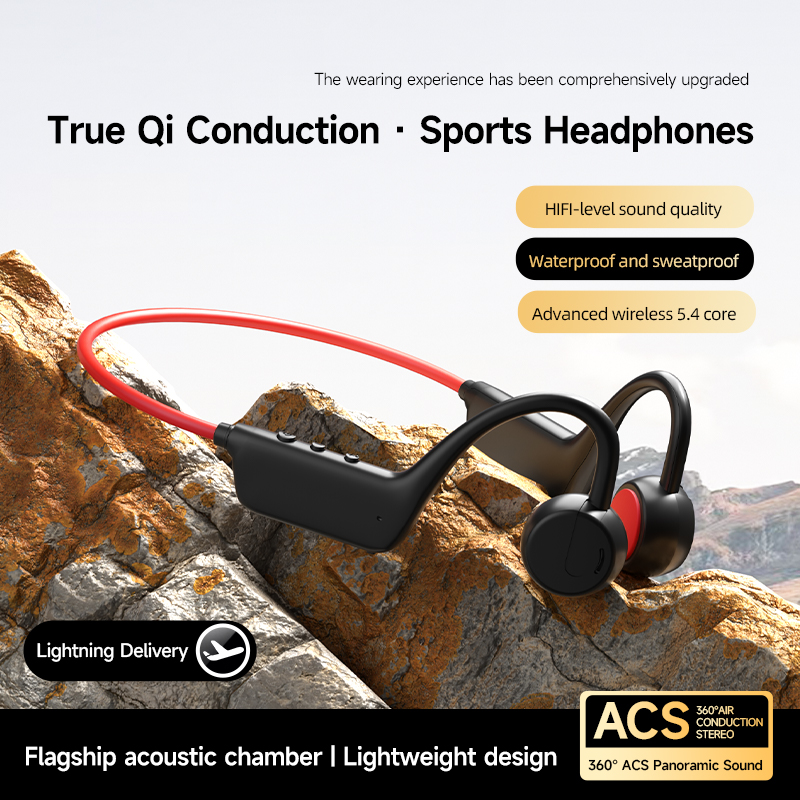 Bone Conduction Running Headphones - Bezprzewodowe sportowe słuchawki X1Pro z otwartym