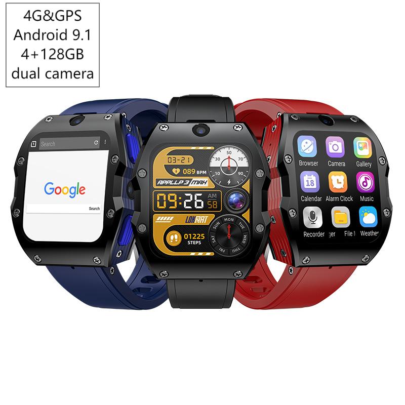 Smartwatches - Smartwatch 4G Android 4+128GB GPS Podwójny