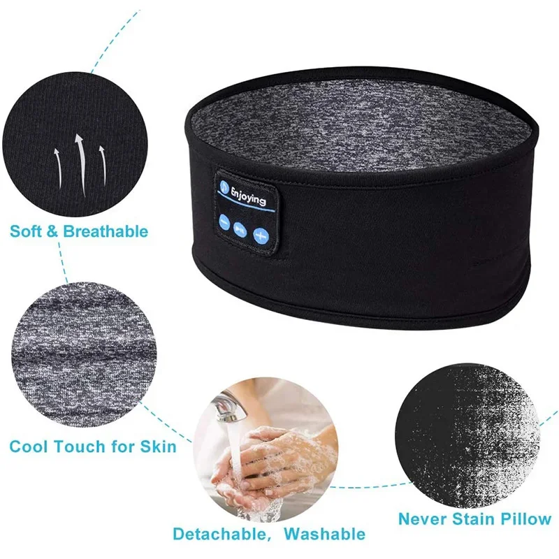 Sleep Mask Headphones Bluetooth - Słuchawki Bluetooth do spania, maska na