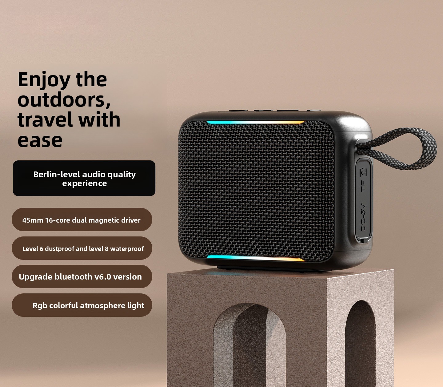 Portable Bluetooth Speaker Waterproof Ipx7 - Nowy Zewnętrzny Wodoodporny Przenośny Głośnik Bluetooth