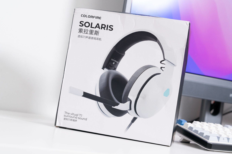 Gaming Headset With Mic Rgb - Przewodowy zestaw słuchawkowy USB Colorfire Solaris