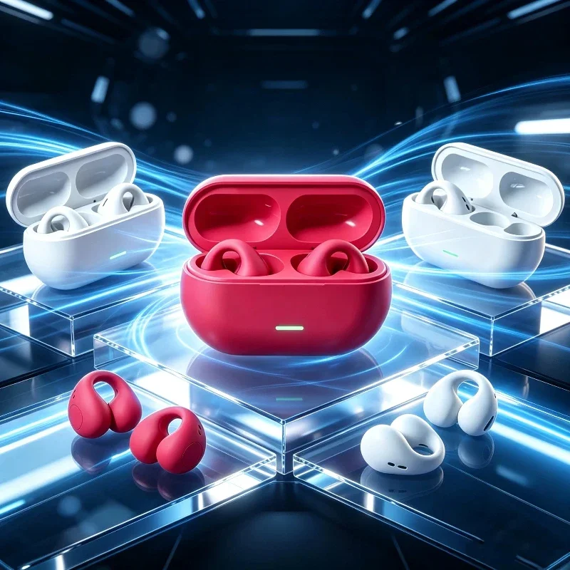 Open Ear Air Conduction Headphones - Słuchawki Bluetooth T75 5.3 Bezprzewodowe Słuchawki