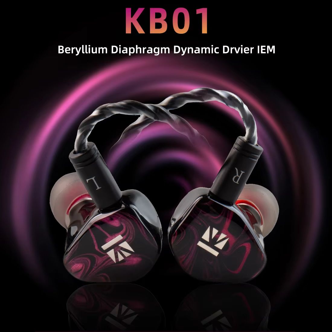 In Ear Monitors For Singers - KBEAR KB01 przewodowe słuchawki douszne z