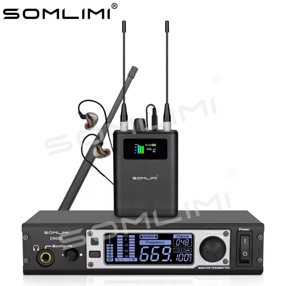 In Ear Monitors For Singers - Profesjonalny system monitoringu bezprzewodowego SOMLIMI EM600