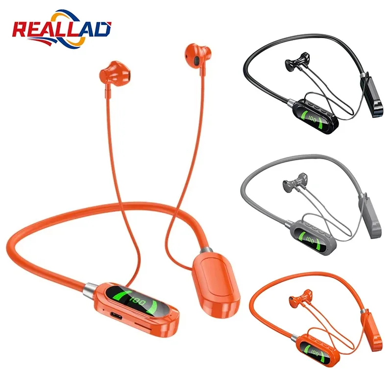 Magnetic Neckband Sports Earphones - Nowe bezprzewodowe słuchawki YG07 5.3 Słuchawki