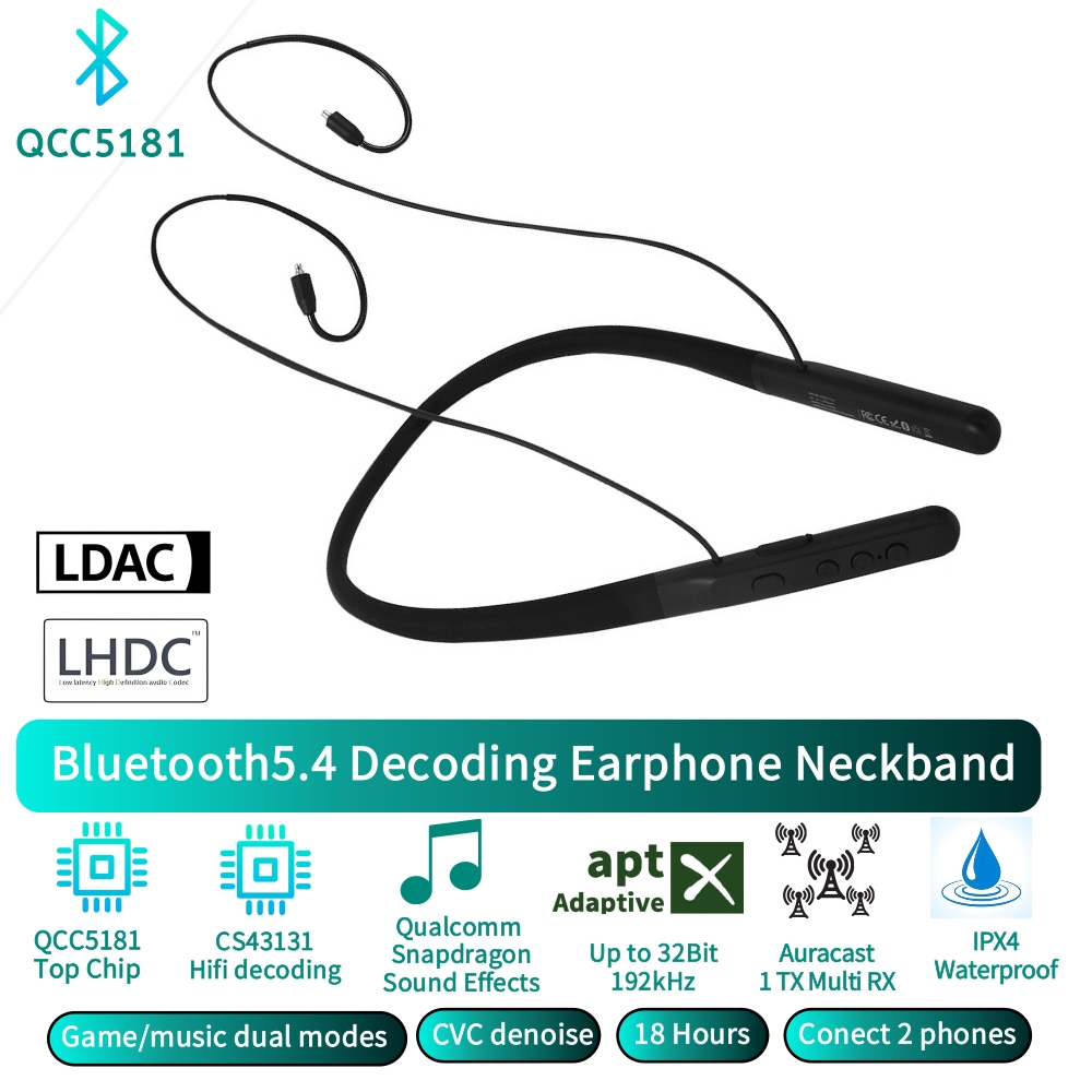 Sleep Mask Headphones Bluetooth - Słuchawki bezprzewodowe na szyję klasy audiofilskiej