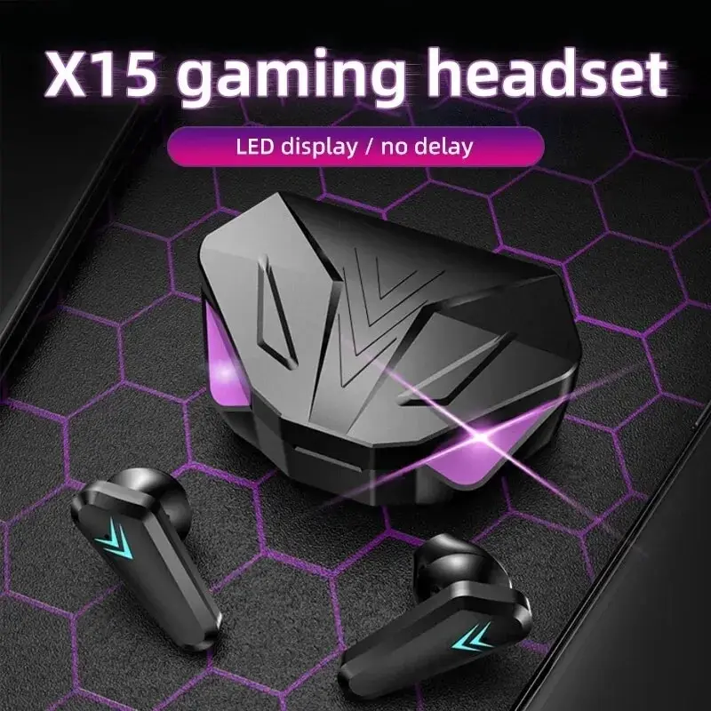 Gaming Headset With Mic Rgb - Bezprzewodowy zestaw słuchawkowy TWS Bluetooth 5.3