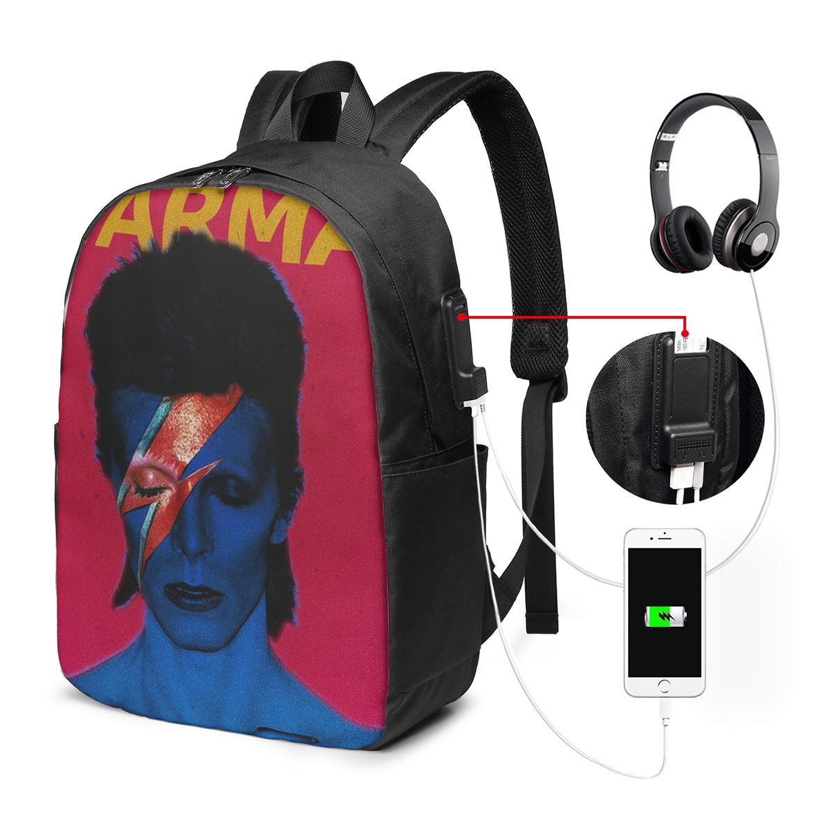 Laptops - Plecak Davids Bowied, torba podróżna na