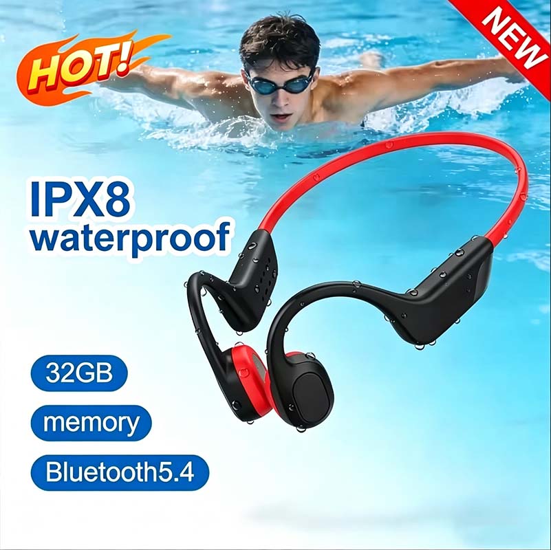 Bone Conduction Running Headphones - Słuchawki Bluetooth z przewodnictwem kostnym 2026,