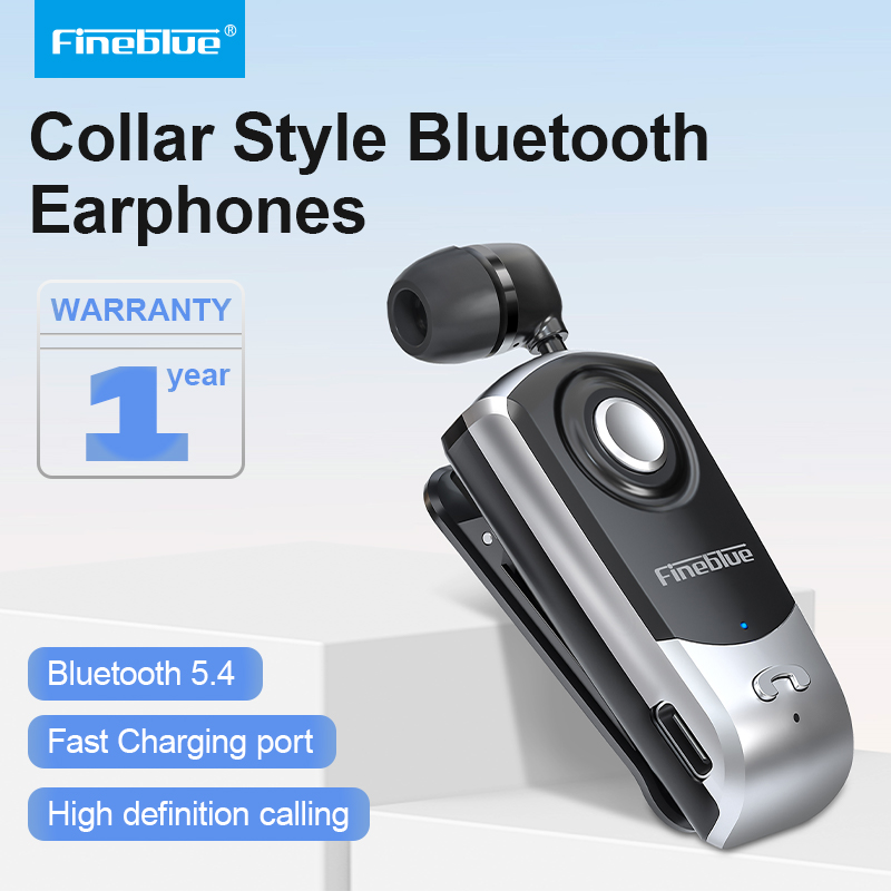 Type C Wired Earphones With Mic - Fineblue F960 Bezprzewodowy zestaw słuchawkowy Bluetooth