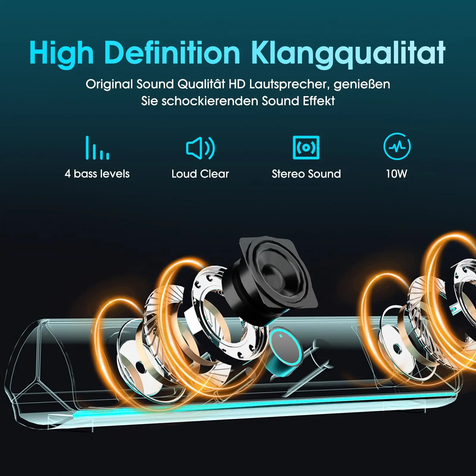Gamingowy soundbar, głośnik z  – Rgb Computer Soundbar For Pc recenzja i cena