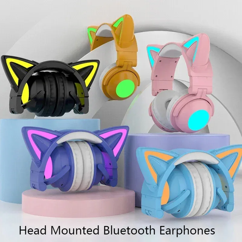 Słuchawki Bluetooth ZW068 z ko – Cat Ear Bluetooth Headset Led recenzja i cena