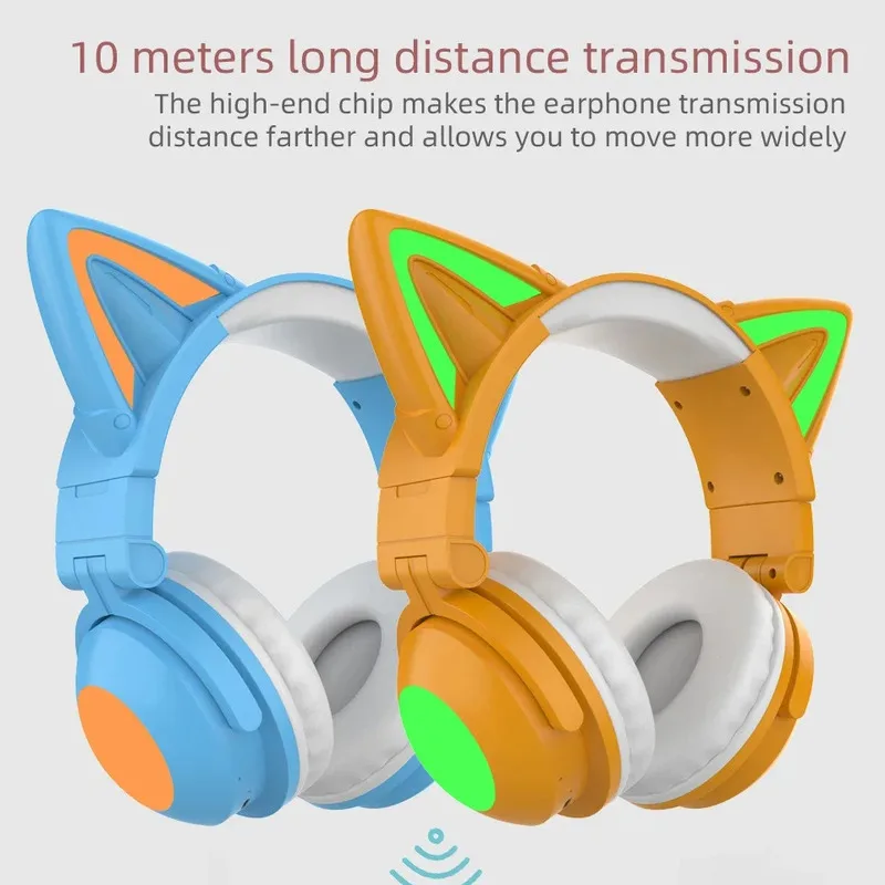 Słuchawki Bluetooth ZW068 z ko – Cat Ear Bluetooth Headset Led recenzja i cena