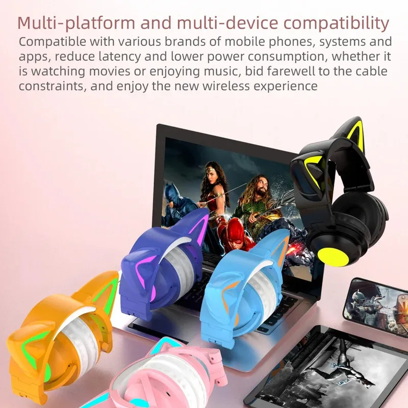 Słuchawki Bluetooth ZW068 z ko – Cat Ear Bluetooth Headset Led recenzja i cena