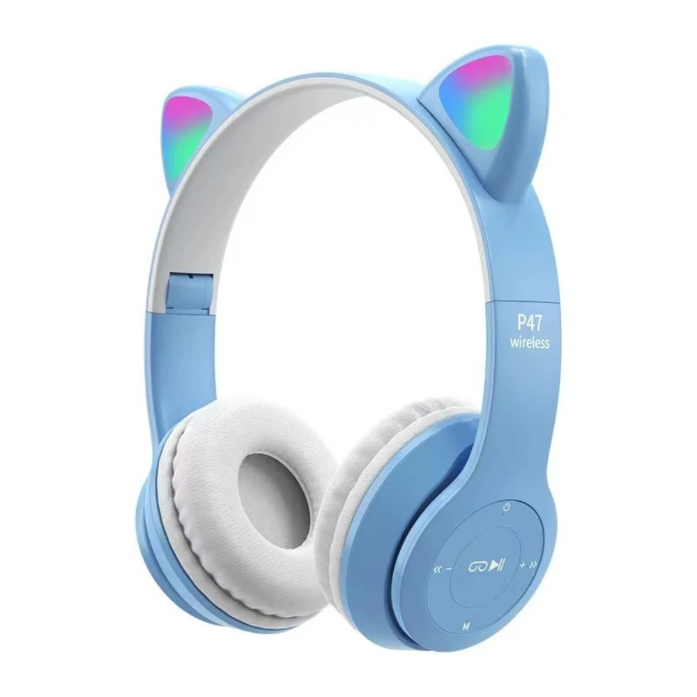 Uroczy zestaw słuchawkowy Blue – Cat Ear Bluetooth Headset Led recenzja i cena