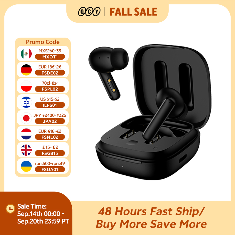 QCY T13 ANC bezprzewodowe słuc – Tws Earbuds Bluetooth 5.3 recenzja i cena