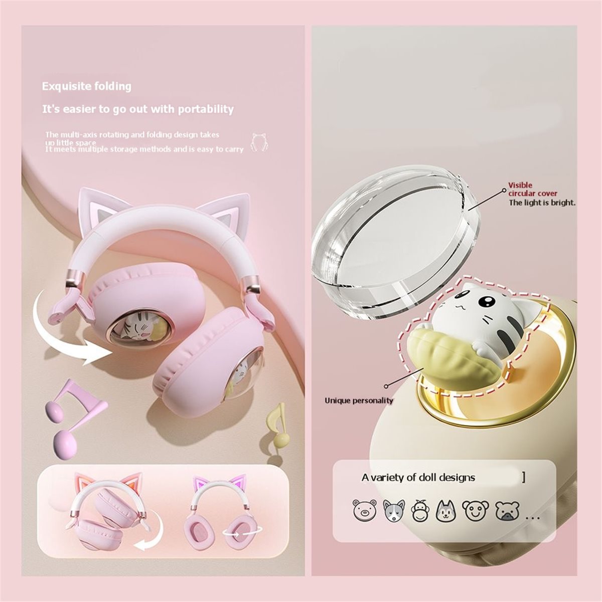[VALUE PACK] Urocze słuchawki  – Cat Ear Bluetooth Headset Led recenzja i cena