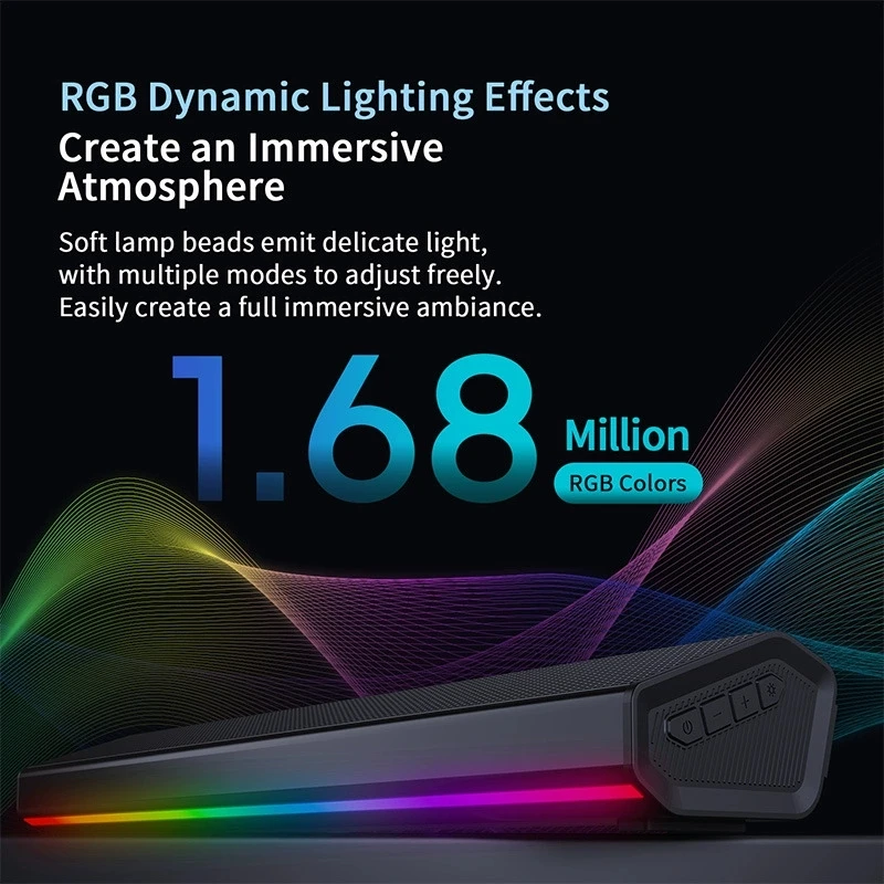 Głośnik Bluetooth 5.4 z podświ – Rgb Computer Soundbar For Pc recenzja i cena