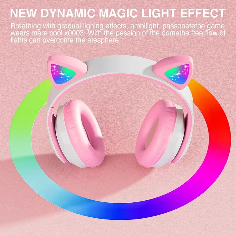 Bezprzewodowe słuchawki Blueto – Cat Ear Bluetooth Headset Led recenzja i cena