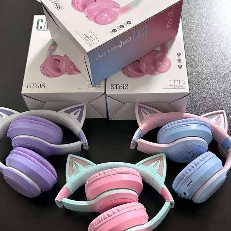 Bezprzewodowe słuchawki Blueto – Cat Ear Bluetooth Headset Led recenzja i cena
