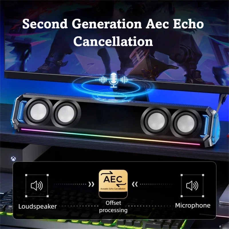 Gamingowy soundbar z oświetlen – Rgb Computer Soundbar For Pc recenzja i cena
