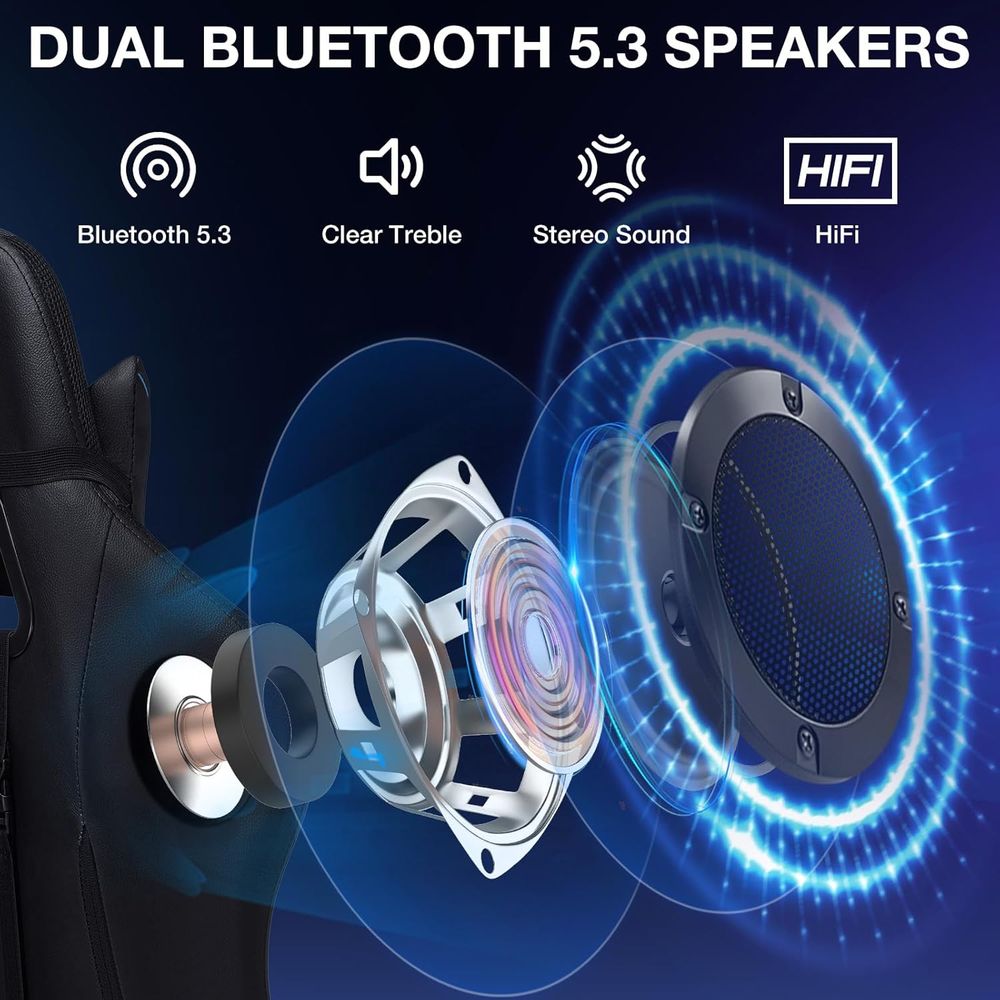 Krzesło gamingowe RGB z głośni – Speakers recenzja i cena