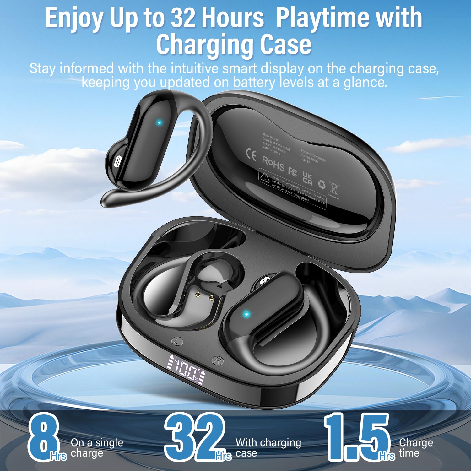 Słuchawki douszne otwarte 2026 – Open Ear Air Conduction Headphones recenzja i cena