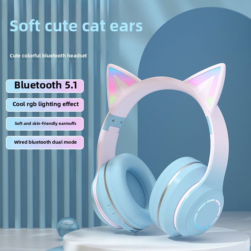 Nowe, najlepiej sprzedające si – Cat Ear Bluetooth Headset Led recenzja i cena