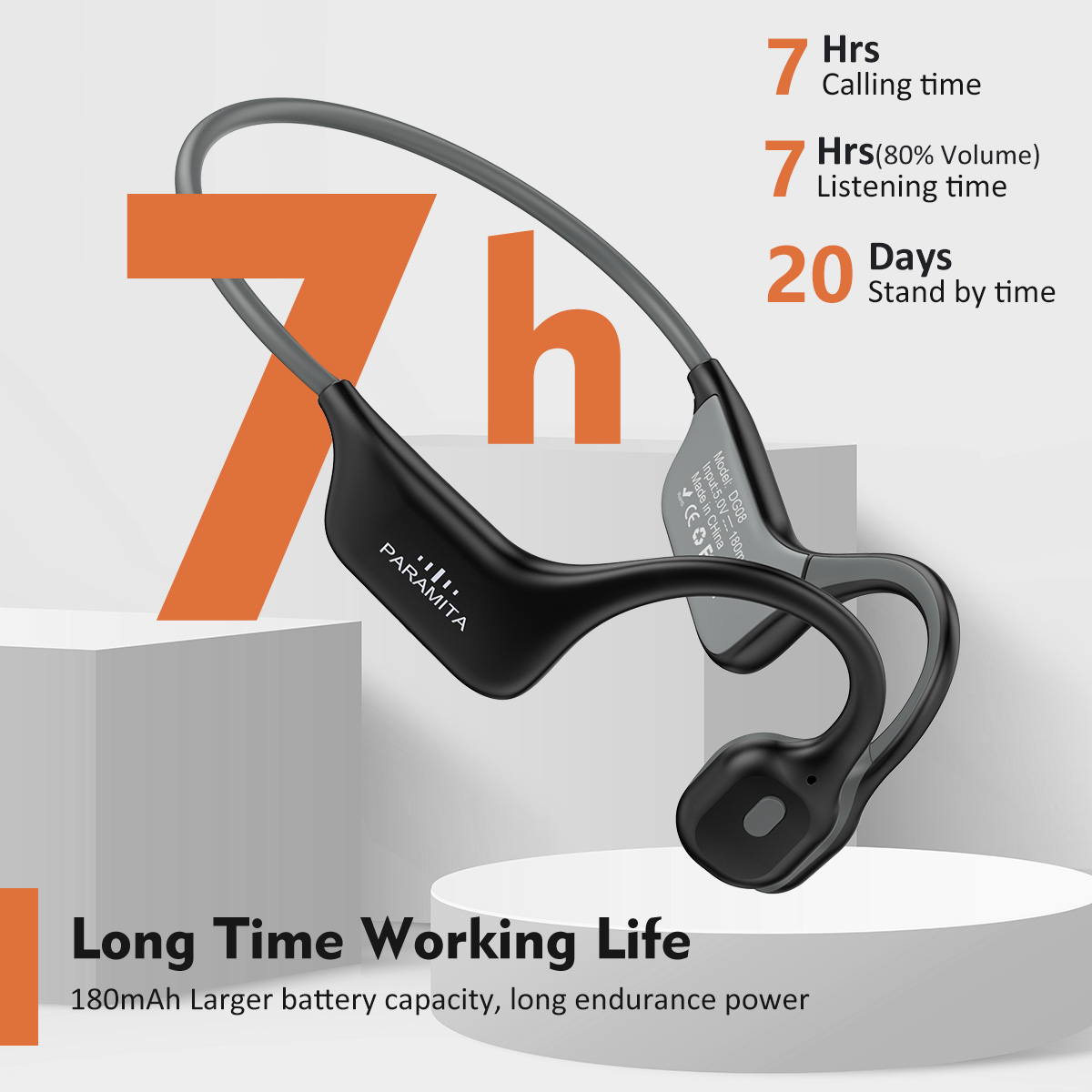2024 Classic DG08 Słuchawki z  – Bone Conduction Running Headphones recenzja i cena