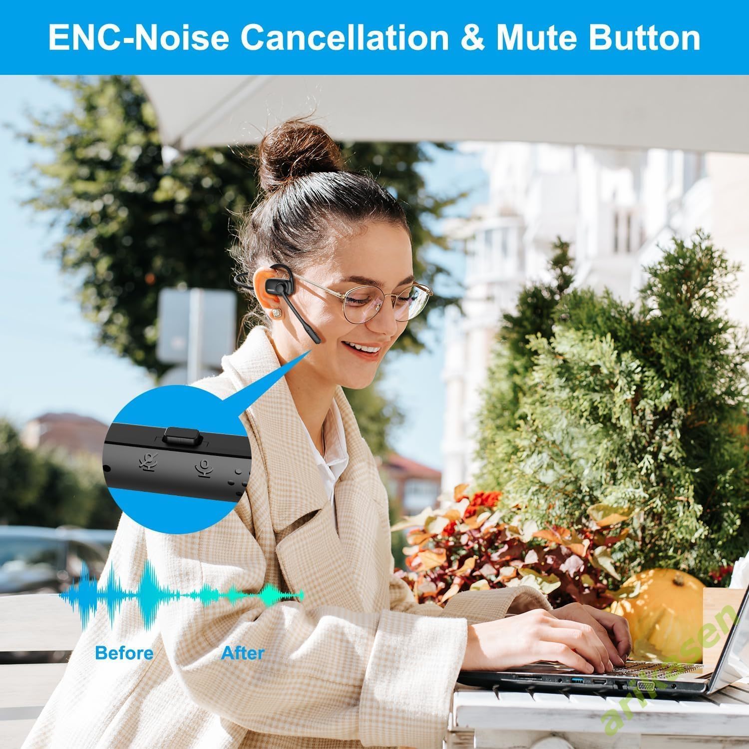 Zestawy słuchawkowe Bluetooth  – Open Ear Air Conduction Headphones recenzja i cena