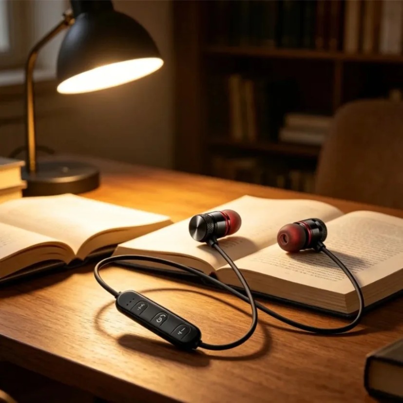 Słuchawki Bluetooth z pałąkiem – Magnetic Neckband Sports Earphones recenzja i cena