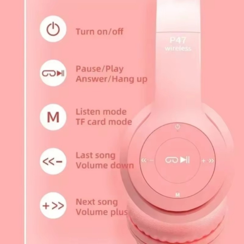 Bezprzewodowe słuchawki Blueto – Cat Ear Bluetooth Headset Led recenzja i cena